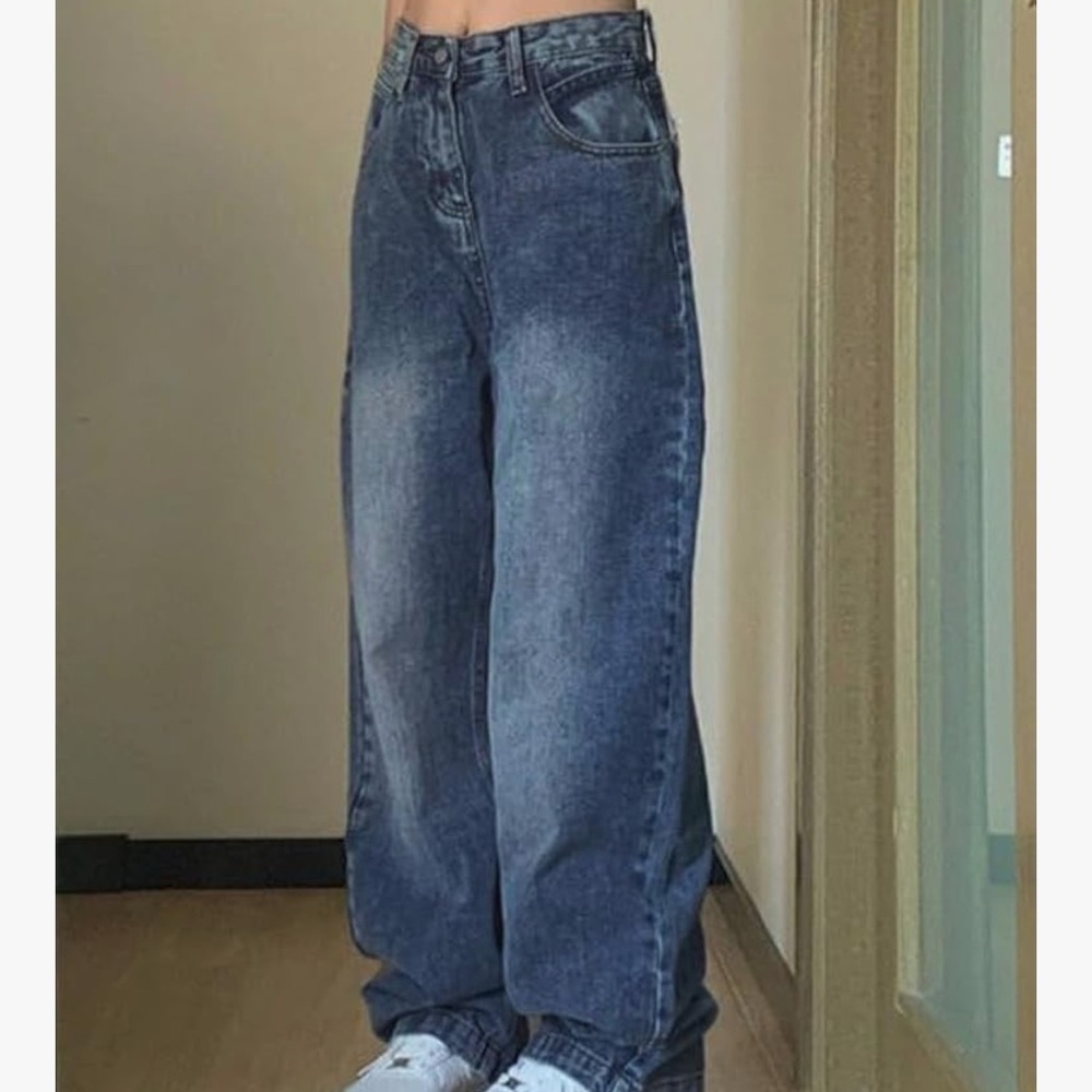 Wide Leg Denim Jeans